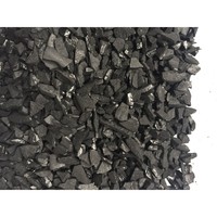 Charbon actif brut en coque de noix de coco noir argenté, 20% d'humidité, 2,2% de cendres, 75-80% de teneur en carbone, en morceaux pour chicha