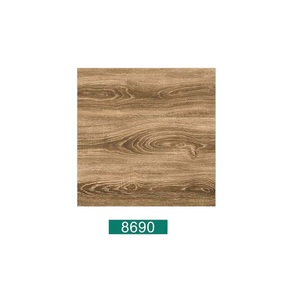 Couleur marron avec texture bois surface satinée carreaux de sol en porcelaine 40x40cm - Product Image 3