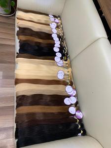 Extension de cheveux péruviens naturels à bout plat, mèches de cheveux humains en kératine d'italie pre-collés, 1g/mèches, vente en gros, bon marché, - Product Image 3