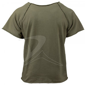 T-shirt à col en V 100% coton avec imprimé blé glissant Dernière conception T-shirt transparent respirant grande taille Vente à bas prix - Product Image 2