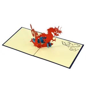 Custom Design and manufacturing 3D model of Dragon for Pop up cards for businesses to give to customers and employees