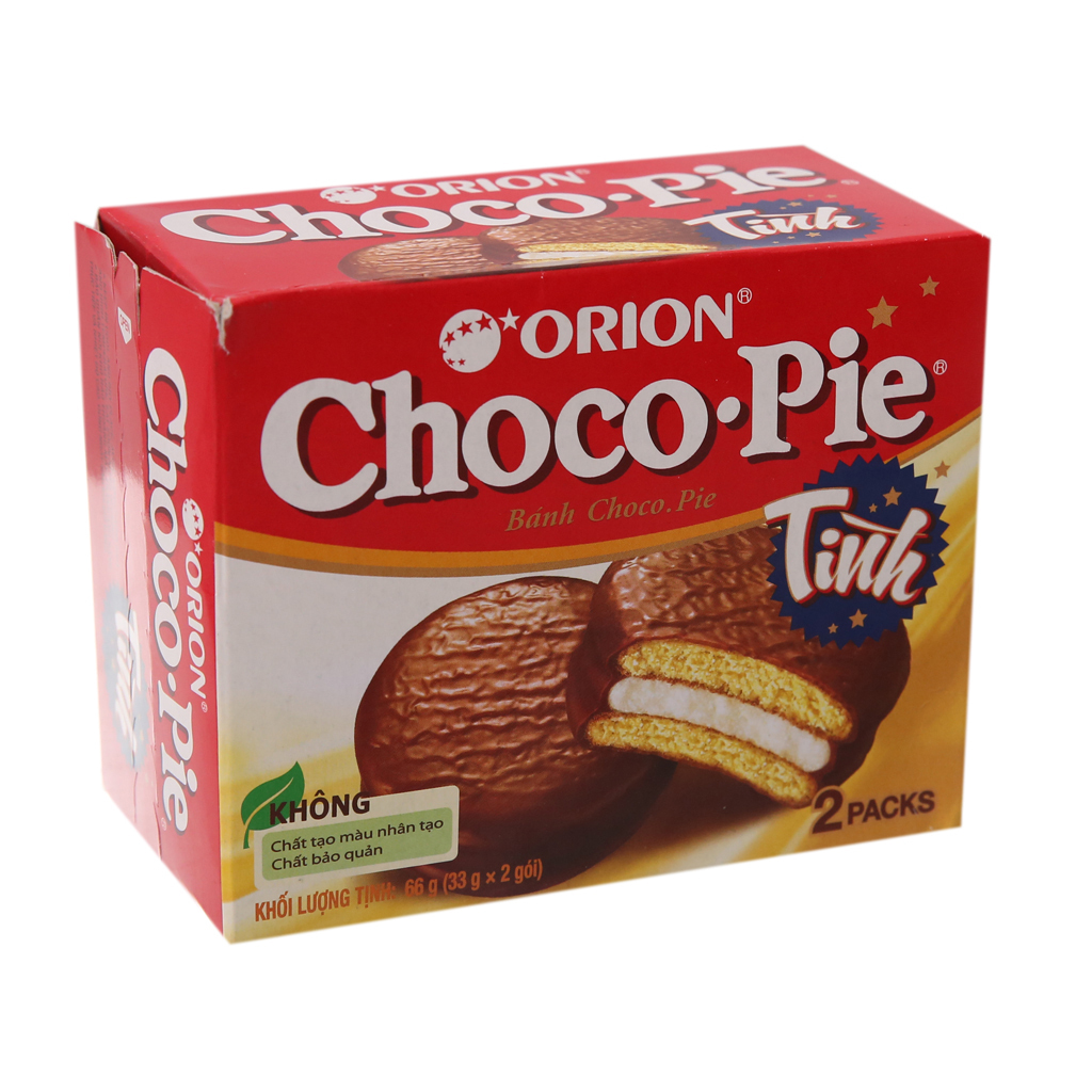 Choco-Pie Soft Cake Box 66g Chocolate Love x2