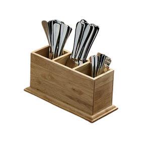 Soporte para cubiertos de madera de calidad de lujo con soporte de hierro Diseño clásico Tamaño y forma personalizados Soporte para cubiertos - Product Image 4