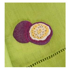 Quang-servilleta bordada a mano, 100% algodón - Product Image 1