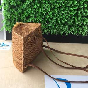 กระเป๋าเป้สะพายหลังหวายทอมือสำหรับฤดูร้อน,กระเป๋าหวายหวาย - Product Image 5