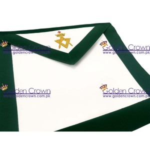 Allied Masonic Degree AMD Member Delantal de cuero Bordado a mano Insignia para coser Masonic Regalia - Product Image 4