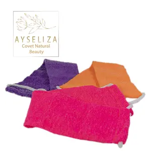 Ayseliza Hamam-correa trasera para Spa exfoliante, mitón de calidad Extra de baño, elimina la piel muerta, elimina el bronceado, granos y Acnes