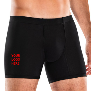 Modal Boxer <b>Shorts</b> for <b>Men</b>- Comfortable <b>Long</b> Leg Boxer Briefs with Your Customized Logo and Brand OEM Service - Product Image 2
