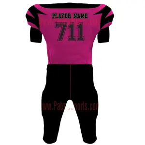 Jersey de fútbol de modelo nuevo, uniforme de fútbol americano personalizado para jóvenes, barato, 2023 con su diseño personalizado, etiquetas, chenilla