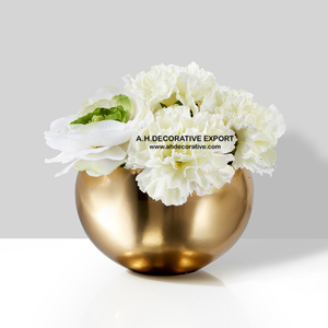 Decorative Hand Hammered Flower Bowl <b>Vase</b> <b>Unique</b> Design Hammered Flower <b>Vase</b> Bowl for Wedding Decoration New Table <b>Vase</b> - Product Image 5