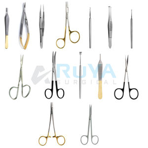 Juego de Instrumentos de Blefaroplastia de Cirugía General 1-4, Acero Inoxidable, Manual, Aprobado por CE, Grado A+ - Product Image 2
