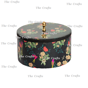 Boîte à roti de forme ronde avec bouton en bois poli doré Casserole Hot Pot Home Hotel Kitchenware Chapati Box à bas taux - Product Image 2