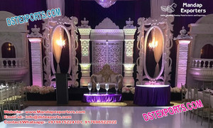 Décoration de scène de mariage moderne en fibre optique, style occidental, pour mariage canadien, scène de mariage exclusive, scène américaine, Ohio - Product Image 4