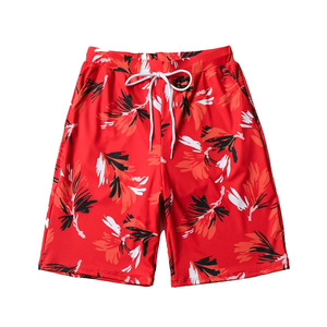 Pantalones cortos de estilo informal con logotipo personalizado para hombre, ropa de baño de poliéster transpirable, tejido elástico de talla grande, cintura elástica - Product Image 5