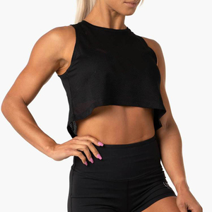 Camiseta sin mangas deportiva para mujer, ropa deportiva para correr, gimnasio, diseño de logotipo personalizado, camisetas sin mangas de Yoga y algodón, gran oferta - Product Image 3