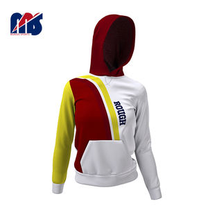 Sweat à capuche blanc pour femme en coton à manches longues avec fermeture éclair et logo personnalisé de haute qualité pour vêtements de sport épaule unie décontractée - Product Image 2