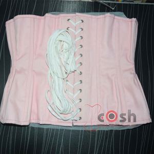 Corsé de entrenamiento de cintura de torpedo con curvas extremas de algodón rosa debajo del busto fabricante de Pakistán - Product Image 6