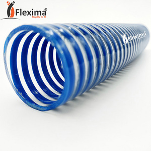 Flexima 100m PVC Flexible Spirale Tuyau D'aspiration Durable Tubes En Plastique Moulé Surface Lisse Haute Pression Marine Eaux Usées Haute - Product Image 2