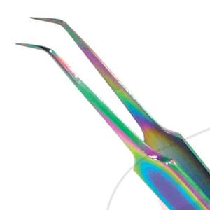 OEM ODM-servicio personalizado de acero inoxidable, punta de aguja, 10MM, 75deg, volumen, pinzas de extensión de pestañas - Product Image 3