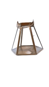 <b>LANTERN</b> VOTIVE GOLD ANTIQUE - Product Image 2