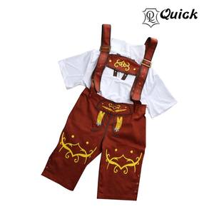 Bretelles allemandes bavaroises pour l'Oktoberfest, en cuir véritable, Lederhosen, cosplay, fête, costume de film et de télévision, Trachten, traditionnel, unisexe - Product Image 3