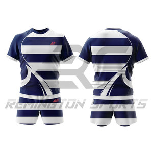 ชุดเสื้อรักบี้ทำจากโพลีเอสเตอร์แบบซับลิเมชันเต็มตัวสำหรับผู้ชายดีไซน์ใหม่ออกแบบได้ตามต้องการ - Product Image 3