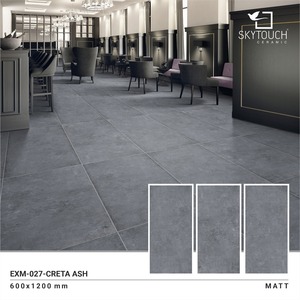 Carrelage en porcelaine de couleur gris foncé, produits en gros, premier choix, carrelage décoratif, carrelage indien finition mate, carrelage en céramique en porcelaine 60x120, exportateur de carreaux en céramique - Product Image 2