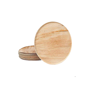 Assiette de présentation en bois au design simple, qualité supérieure, taille personnalisée, sous-assiettes, assiette de présentation pour mariage - Product Image 2