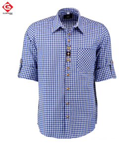 เสื้อเชิ้ตผ้าฝ้ายแขนยาวสไตล์บาวาเรีย - Product Image 5