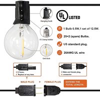 Ql'entraînement — guirlande lumineuse à lumière Led, guirlande de 30 pieds, pour mariage, noël, fête, extérieur
