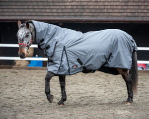 น้ำหนักปานกลาง200กรัมดี.สีเทามาตรฐานคอมโบแบบเต็มคอลม้าพรมกันน้ำผิวนอกผ้าพร้อมบุไนล่อนไส้คอตตอน - Product Image 3