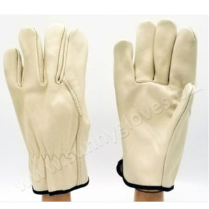 Cow Leather Rigger -<b>Gloves</b> Beige Color <b>Driver</b> Working -<b>Gloves</b> - Product Image 4