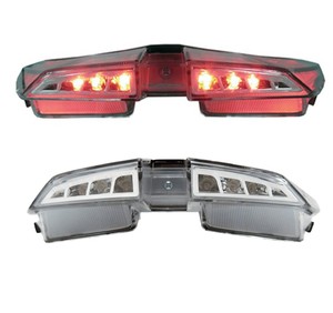 Luz Trasera LED para Motocicleta Hypermotard 2013~UP, Integrada con Luz de Freno y Direccional, Color Ahumado - Product Image 2