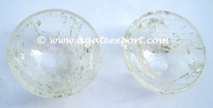 Cuenco de cuarzo curativo espiritual de 3 pulgadas, piedra preciosa de ágata tallada para Reiki Feng Shui y estilo de amor para grabado de decoración del hogar - Product Image 3