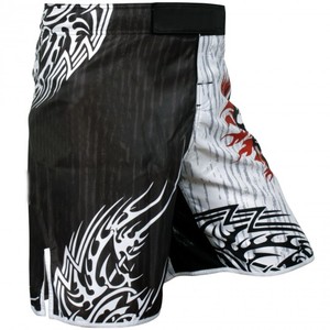 4-WAY STRETCH WOVEN FABRIC 300G 100% POLYESTER DIGITAL PRINT CUSTOM MMA <b>GRAPPLING</b> TRAINING <b>SHORTS</b> - Product Image 4