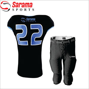 100% poliéster uniforme de fútbol americano transpirable de talla grande diseño manga corta longitud precio razonable para adultos - Product Image 1