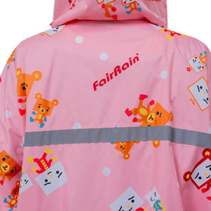Chubasquero Tofuman para niños 2025, impermeable de poliéster con logotipo de dibujos animados, a la moda para jóvenes, días lluviosos para acampar y hacer senderismo - Product Image 6