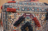 Nouveautés : Pouf marocain décoratif artisanal en coton, style bohème, ajustable, pour salon, commerce équitable
