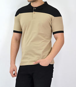 Chemise à manches courtes vintage sur mesure, style streetwear, couleur unie verte contrastante, séchage rapide, anti-plis, décontractée, pour le golf, 100 % coton - Product Image 3