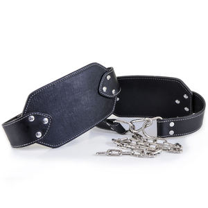 GAF POWER CINTURA DE CUERO CINTURÓN DE INMERSIÓN ELEVACIÓN DE PESAS CADENA DE METAL CINTURÓN DE ELEVACIÓN DE PESAS ENTRENAMIENTO FITNESS ELEVACIÓN DE PESAS CUERO - Product Image 1