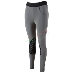 Women's High <b>Nylon</b> Equestrian Tights Thermal Knee Patch Western Style Horse Riding Leggings Silicone Grip Outdoor Sports Riding - Product Image 1