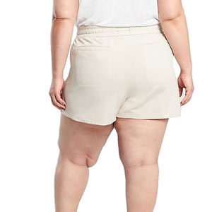 Pantalones Cortos Deportivos de Verano, Cintura Alta, Talla Grande, Elásticos, Tejidos, Transpirables, de Algodón, de Alta Elasticidad - Product Image 2