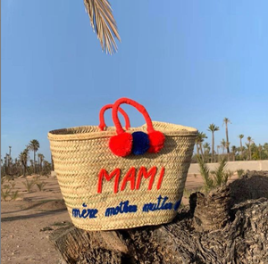 Panier marocain en paille personnalisé tendance - Product Image 1