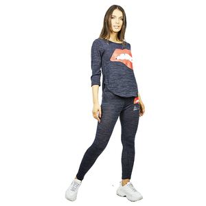 Traje de pista para mujer, de alta calidad, Color gris, con cremallera y bolsillos laterales, a la venta - Product Image 2