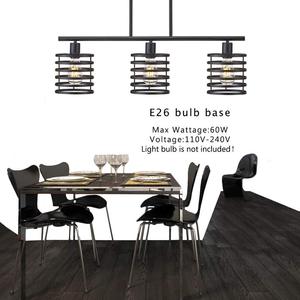 <span class=keywords><strong>Lampadari</strong></span> industriali della fattoria degli apparecchi di illuminazione del pendente dell'isola della <span class=keywords><strong>cucina</strong></span> industriale del ferro nero rustico di 3 luci per il ristorante - Product Image 6