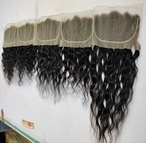 Indian Raw 100% Virgen Cutícula Cabello alineado Peluca ondulada natural Trama frontal I-Tip Style - Product Image 6