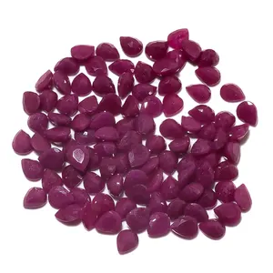 Attractive High quality Natural Ruby Pears 3x4 mm Gem Stone by supplier at factory price for online sale