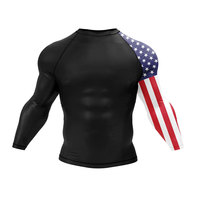 Rashguard d'été pour homme à manches courtes, respirant, antibactérien, séchage rapide, imprimé sur mesure, multicolore, sublimation intégrale, logo MMA
