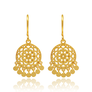 ต่างหูลายเส้นชุบทองทันสมัย925ต่างหูแบบห้อยธรรมดาเงินสเตอร์ลิงเครื่องประดับขายส่งจำนวนมาก - Product Image 1