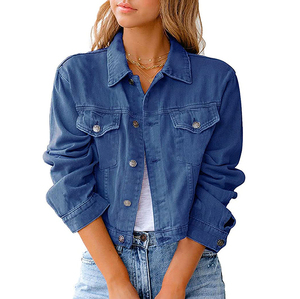 Wholesale OEM Customized Women Denim Jacket With Top Quality Custom Your Design - Product Image 3